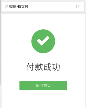 支付成功页